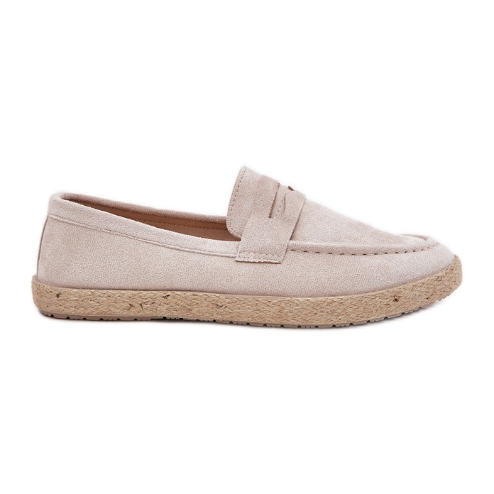 Herren -Slipper mit beige Geflecht