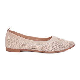 Frauenmaterial Ballerinas Beige