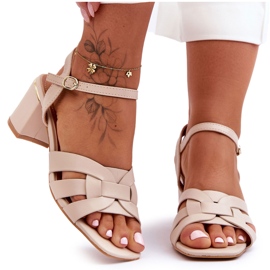 Klassische Sandalen Beige Misty High Heels