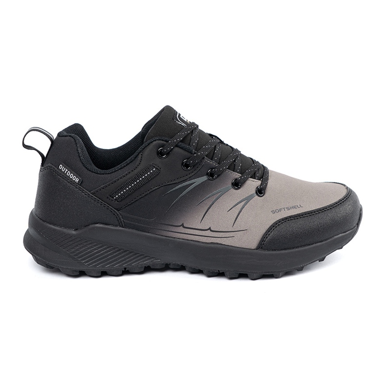 Grau-schwarze Trekkingschuhe DK
