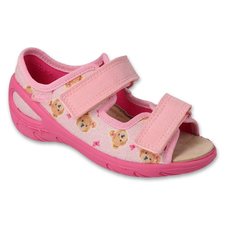 Befado Kinderschuhen PU 063X032 Ledereinsatz rosa