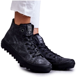 Big Star Big Stern von Frauen isoliert schwarz GG274069 Sneakers grau