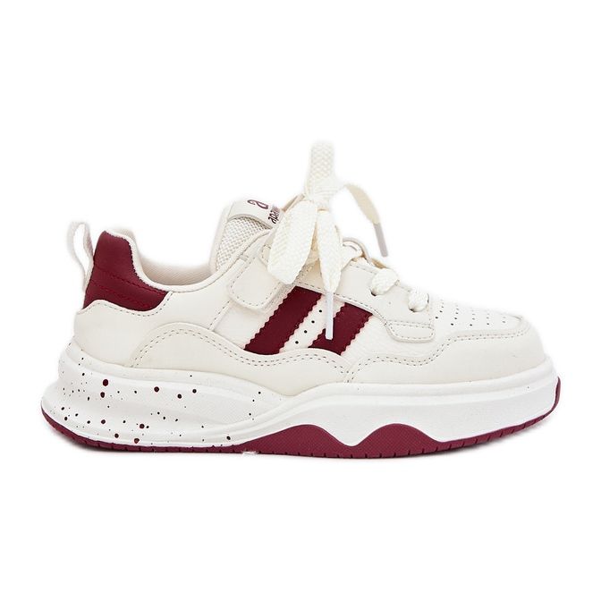 Boto Kinder -Turnschuhe auf der beige und beige Plattform Grellio