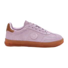 Women's Suede Sneakers Big Star RR274850 Hi-polish Violet System lila
