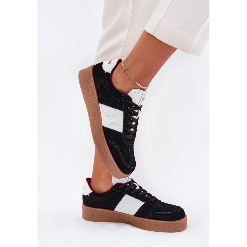 Frauen Wildleder -Sneaker Big Star von Daniel Lopez SS2D4021 Schwarz