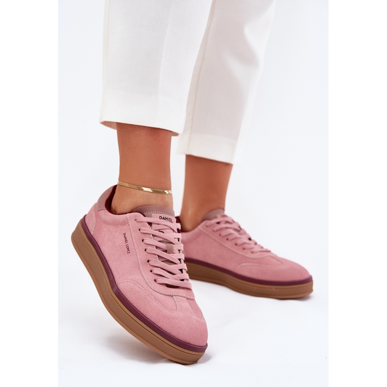 Women's Suede Sneakers Big Star von Daniel Lopez SS2D4010 Pink rosa