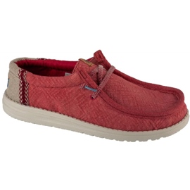 Hey Dude Wally Jute M 43085-79b Schuhe rot