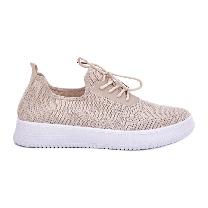 Seastar Material schockierte Sportschuhe auf der Plattform Frauen Beige