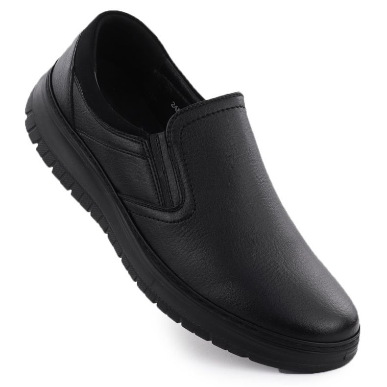 Herrenschuhe elegant schieben schwarz unisoft 7155