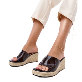 Transparente Espadrilles Flip Flops Felicity beige