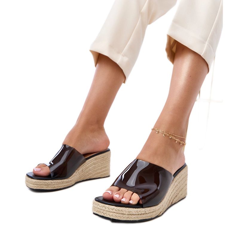Transparente Espadrilles Flip Flops Felicity beige