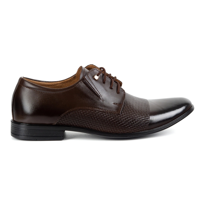 Olivier Männer elegante Lederschuhe 302T3 Dunkelbraun