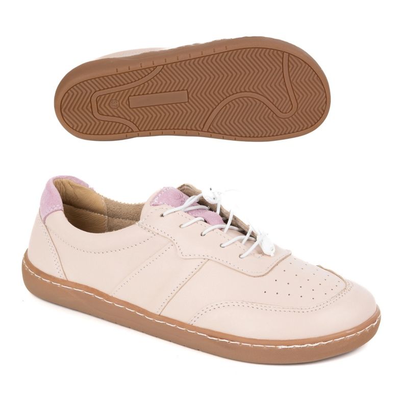 Olivier Frauen barfuß Schuhe minimalistische Lederbreite rosa Arie