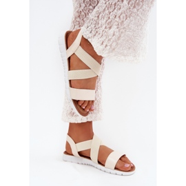 Boto Klassische Frauensandalen rutschten leichtes Beige Norina aus