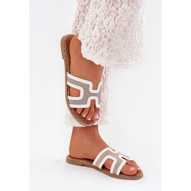 Boto Flatflip -flip -flip -flops für Frauen weiß