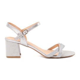 Shelvt Sandalen mit niedrigem Silber