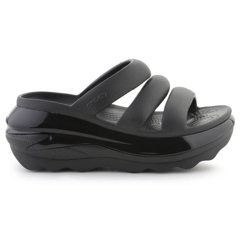 Crocs Mega Crush Triple Strap 209842-001 Flip-Flops schwarz
