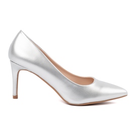 Seastar Silber klassische High Heels mit einer Nase in einem Spitz