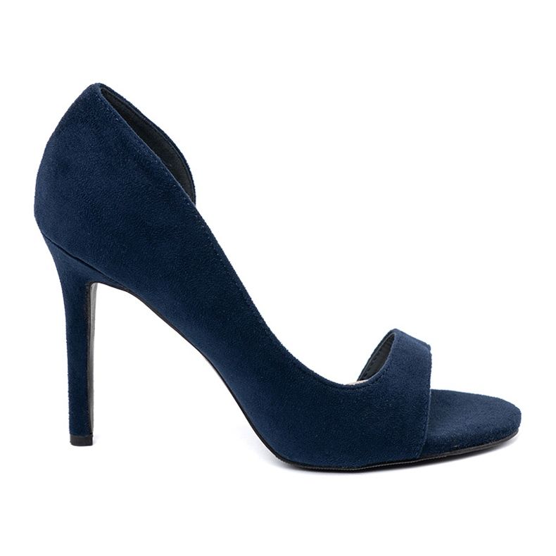 Goodin Wildleder -Sandalen auf einer dunkelblauen Nadel