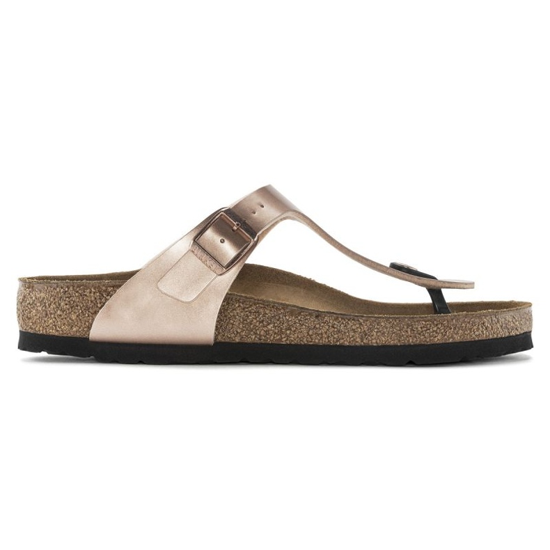 Frauenflip -Flops Birkenstock Gizeh BS 1023925 Golden Pink Metalic