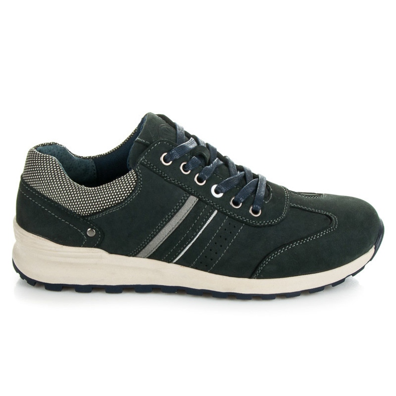 New Age Sportschuhe aus Leder blau