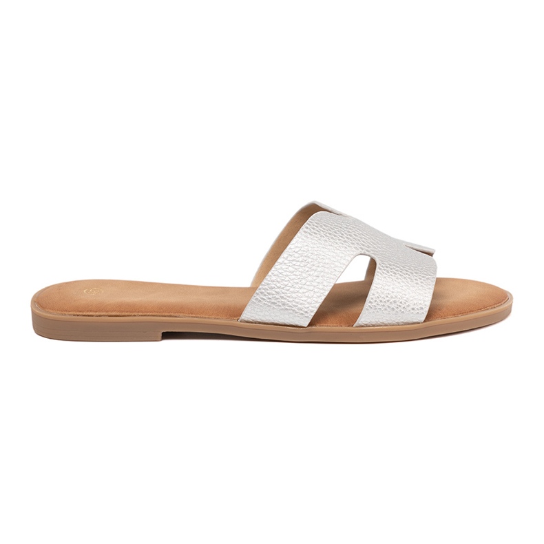 Shelvt Silber Frauensteuer mit Ausschnitten silber-