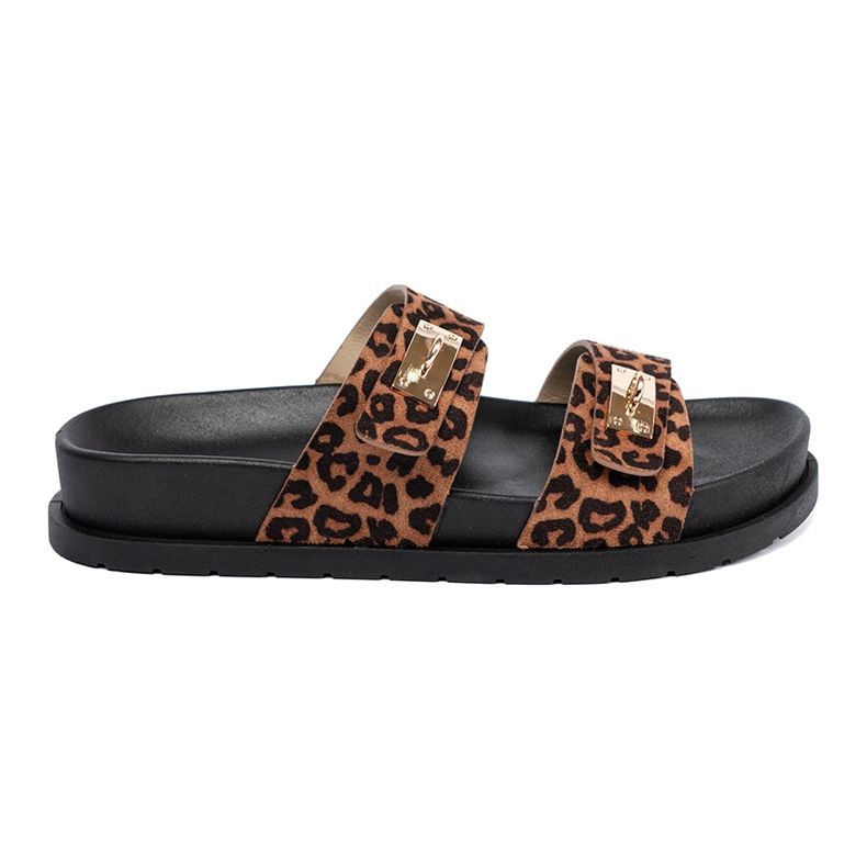 Shelvt Frauen -Leoparden -Leoparden -Hausschuhe