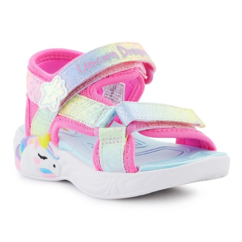 Sandalen Skechers S-Lights Unicorn Dreams Sandal-Majestic Bliss JR 302682N-PKMTT rosa