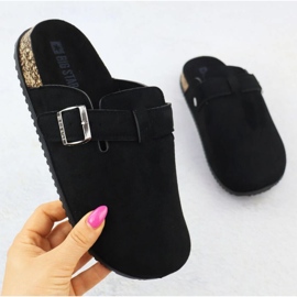 Big Star Suede Flip Flops in SS274736 INT2156A schwarz