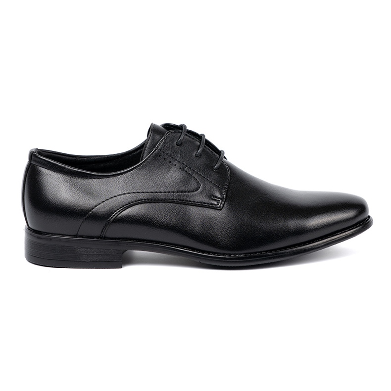 Shelvt Elegante Herrenschuhe in klassischem Schwarz und Glanz