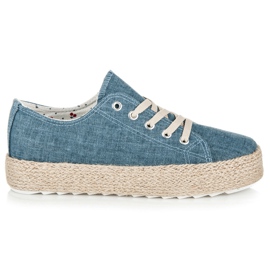 Kylie Espadrilles auf der Plattform blau