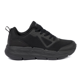 Shelvt Schwarze Sportlerschuhe mit McArthur Mesh