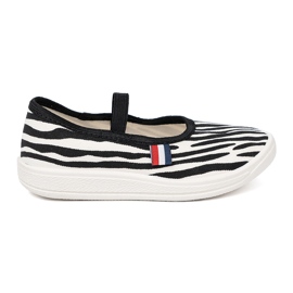 Shelvt Schwarz -Weiß -Licht -Turnschuhe mit einem Zebra -Motiv eingeführt