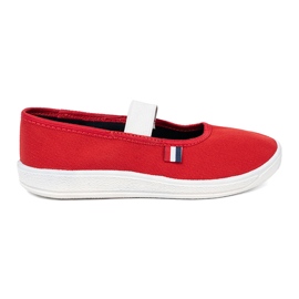 Shelvt Leichte rote Schuhe mit einem flexiblen Gürtel