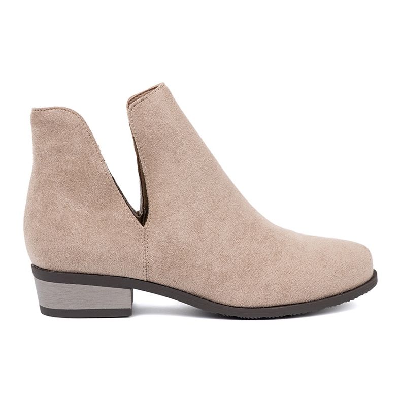 Seastar Beige Stiefeletten mit Ausschnitten