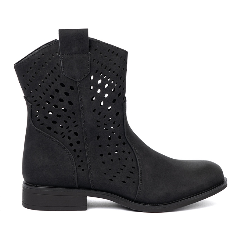 Seastar Openwork Black Stiefel schwarz
