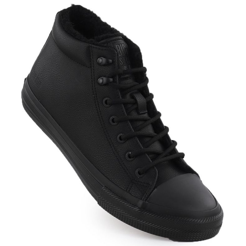 Herren -Turnschuhe für kaum isolierte schwarze Big Star OO174607