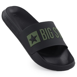 Black Big Star SS174359 Herren Black Beach Pantoffeln für Männer schwarz