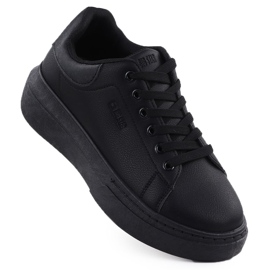 Frauen Sportschuhe auf der Plattform Black Big Star SS274244 schwarz