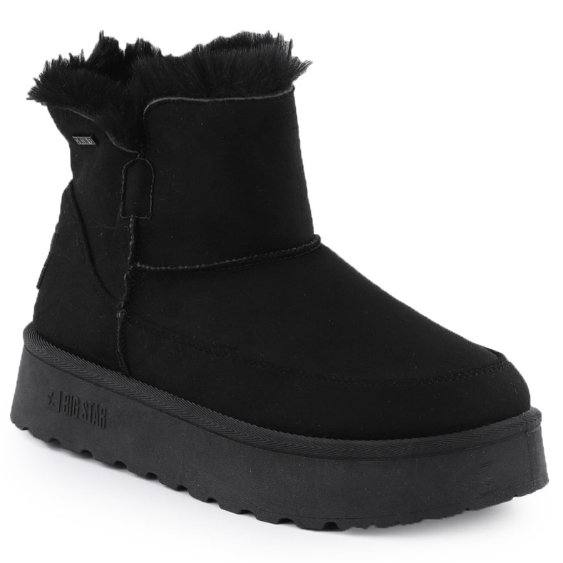 Wasserdichte Schneestiefel auf der Black Big Star SS274116 -Plattform schwarz