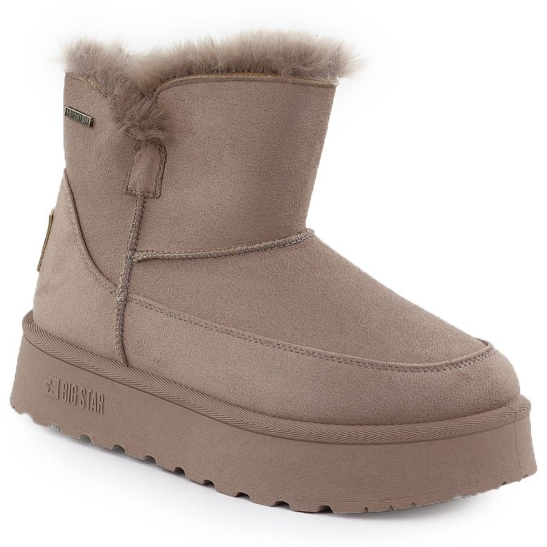 Wasserdichte Schneestiefel auf der Beige Big Star SS274117 Beige Plattform