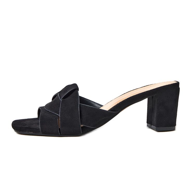 Black Classic Flip Flops auf dem Risana Ekozamszu Post schwarz