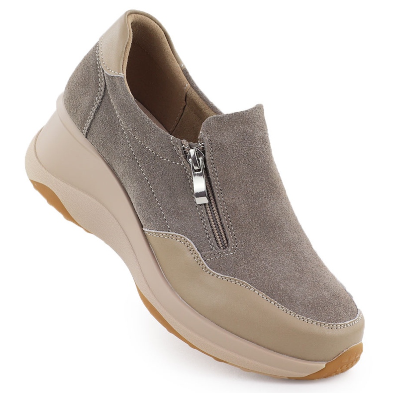 Frauen Lederschuhe für Frauen beige Filippo DP6473