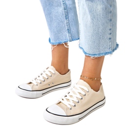 Beige klassische Frauen Zurhat Sneakers