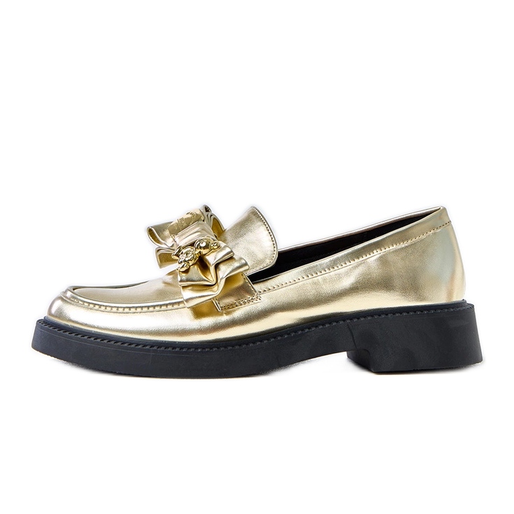 Goldene Slipper mit Bogen und Teriwa Teddybär