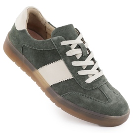 Khaki Filippo DP6770 Lederschuhe Lederschuhe grün