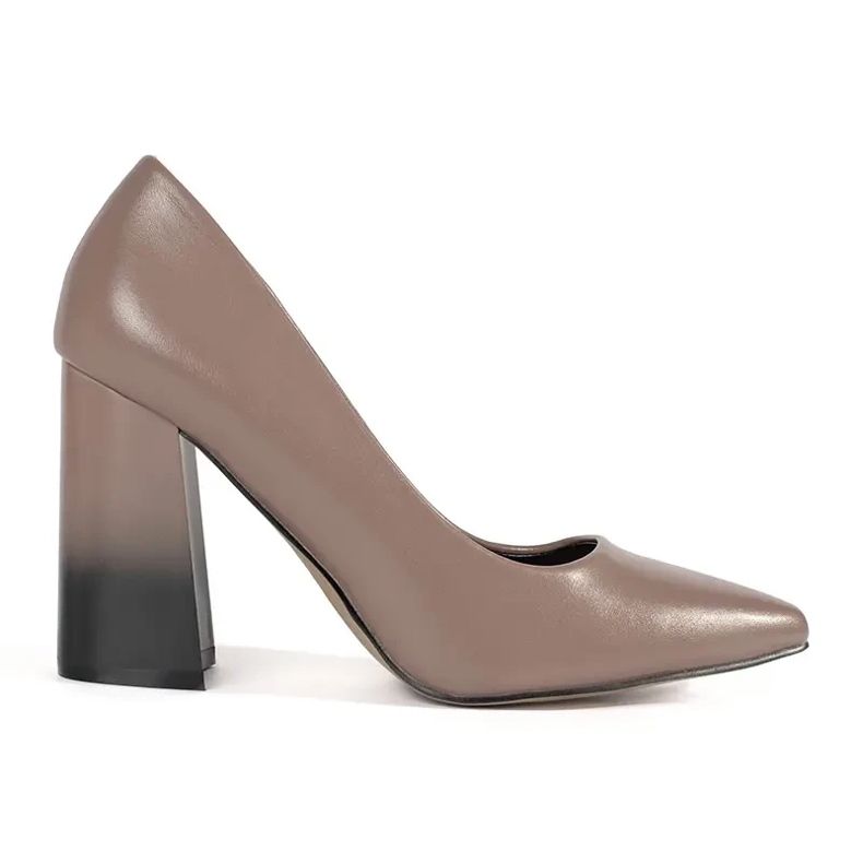 Shelvt Beige Pumps mit hohem Absatz