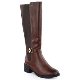 Women's Brown Boots Evento 25KZ02-9430