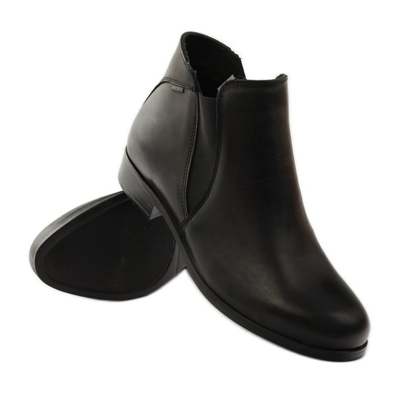 Escott Schwarze Stiefel mit Reißverschluss 1446