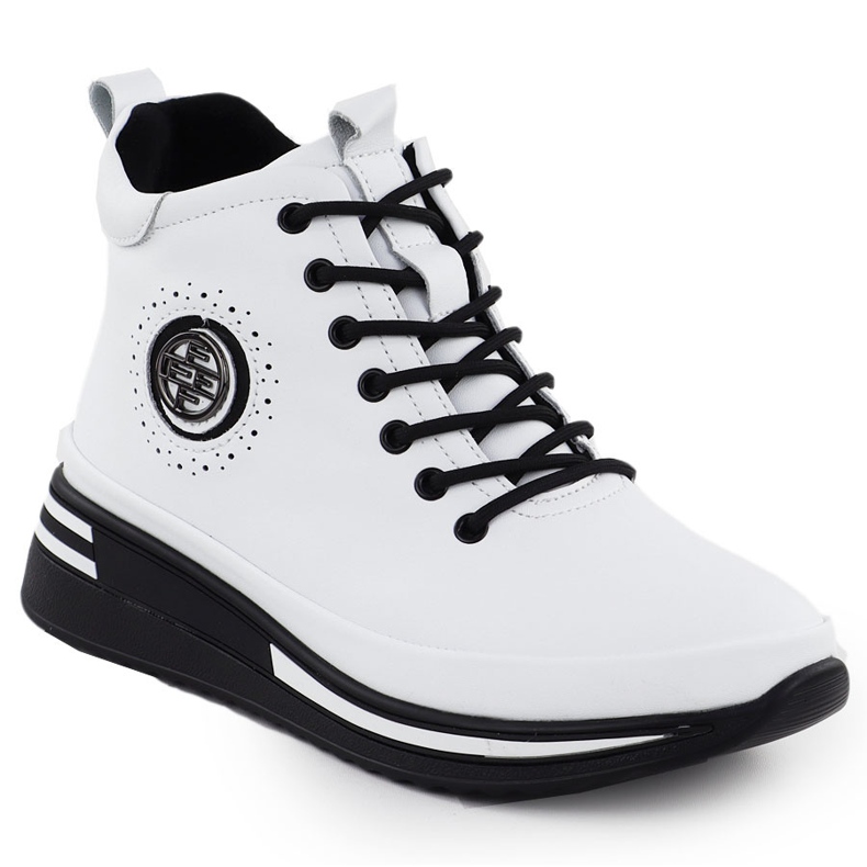 Filippo DBT4215 Lederkeile weiß